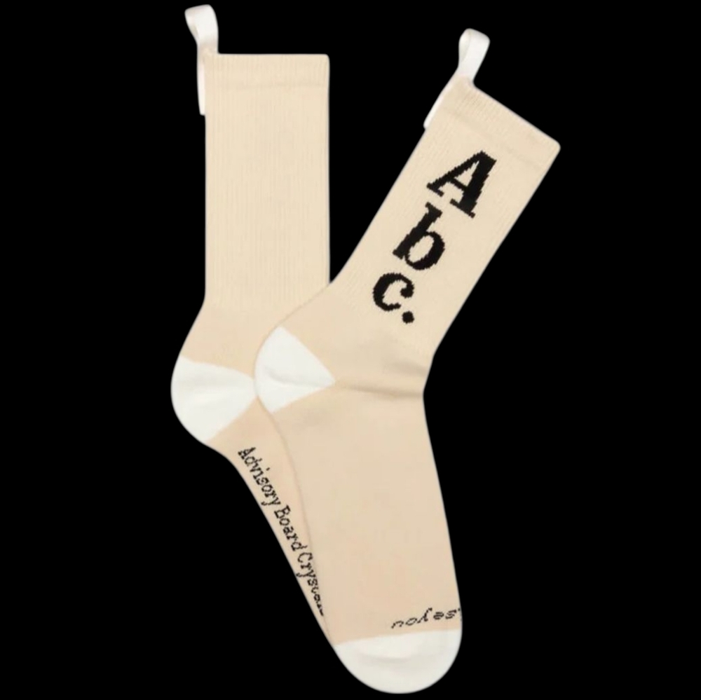 Advisory Board Crystals Socks Topaz Sz L-XL